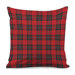 Red Scottish Tartan Pattern Print Pillow Cover