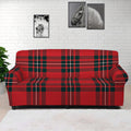 Red Scottish Tartan Pattern Print Sofa Cover