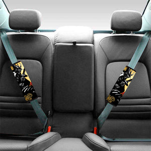 Red Sky And Golden Sun Samurai Print Car Seat Belt Covers