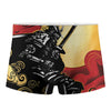 Red Sky And Golden Sun Samurai Print Men's Boxer Briefs