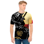 Red Sky And Golden Sun Samurai Print Men's T-Shirt