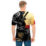 Red Sky And Golden Sun Samurai Print Men's T-Shirt