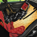 Red Sky And Golden Sun Samurai Print Pet Car Back Seat Cover