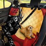 Red Sky And Golden Sun Samurai Print Pet Car Back Seat Cover