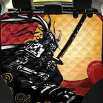 Red Sky And Golden Sun Samurai Print Pet Car Back Seat Cover