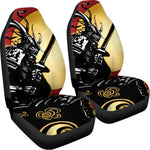 Red Sky And Golden Sun Samurai Print Universal Fit Car Seat Covers