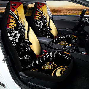 Red Sky And Golden Sun Samurai Print Universal Fit Car Seat Covers