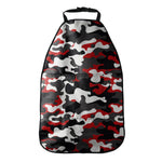 Red Snow Camouflage Print Car Seat Organizers
