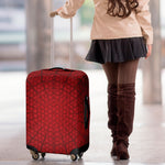 Red Spider Web Print Luggage Cover