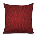 Red Spider Web Print Pillow Cover