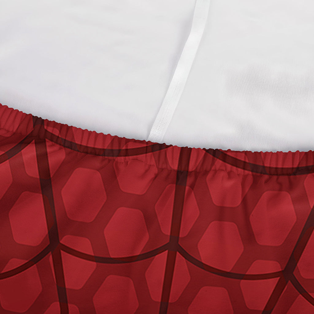 Red Spider Web Print Sofa Cover