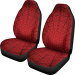 Red Spider Web Print Universal Fit Car Seat Covers