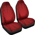Red Spider Web Print Universal Fit Car Seat Covers