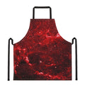 Red Stardust Universe Galaxy Space Print Apron