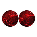 Red Stardust Universe Galaxy Space Print Car Coasters