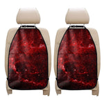 Red Stardust Universe Galaxy Space Print Car Seat Organizers