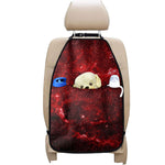Red Stardust Universe Galaxy Space Print Car Seat Organizers
