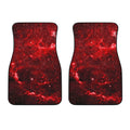 Red Stardust Universe Galaxy Space Print Front Car Floor Mats