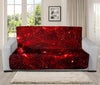 Red Stardust Universe Galaxy Space Print Futon Protector