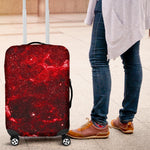 Red Stardust Universe Galaxy Space Print Luggage Cover GearFrost