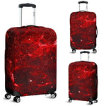 Red Stardust Universe Galaxy Space Print Luggage Cover GearFrost