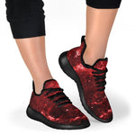 Red Stardust Universe Galaxy Space Print Mesh Knit Shoes GearFrost