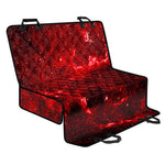 Red Stardust Universe Galaxy Space Print Pet Car Back Seat Cover