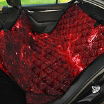 Red Stardust Universe Galaxy Space Print Pet Car Back Seat Cover