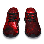 Red Stardust Universe Galaxy Space Print Sport Shoes GearFrost