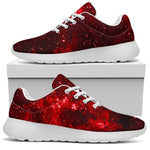 Red Stardust Universe Galaxy Space Print Sport Shoes GearFrost