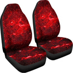 Red Stardust Universe Galaxy Space Print Universal Fit Car Seat Covers