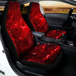 Red Stardust Universe Galaxy Space Print Universal Fit Car Seat Covers