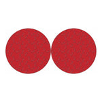 Red Stethoscope Pattern Print Car Coasters