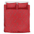 Red Stethoscope Pattern Print Duvet Cover Bedding Set