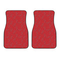 Red Stethoscope Pattern Print Front Car Floor Mats