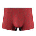 Red Stethoscope Pattern Print Men's Boxer Briefs