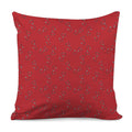 Red Stethoscope Pattern Print Pillow Cover