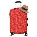 Red Strawberry Pattern Print Luggage Cover