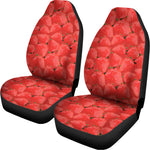 Red Strawberry Pattern Print Universal Fit Car Seat Covers