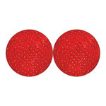 Red Strawberry Print Car Coasters