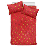 Red Strawberry Print Duvet Cover Bedding Set