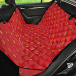 Red Strawberry Print Pet Car Back Seat Cover