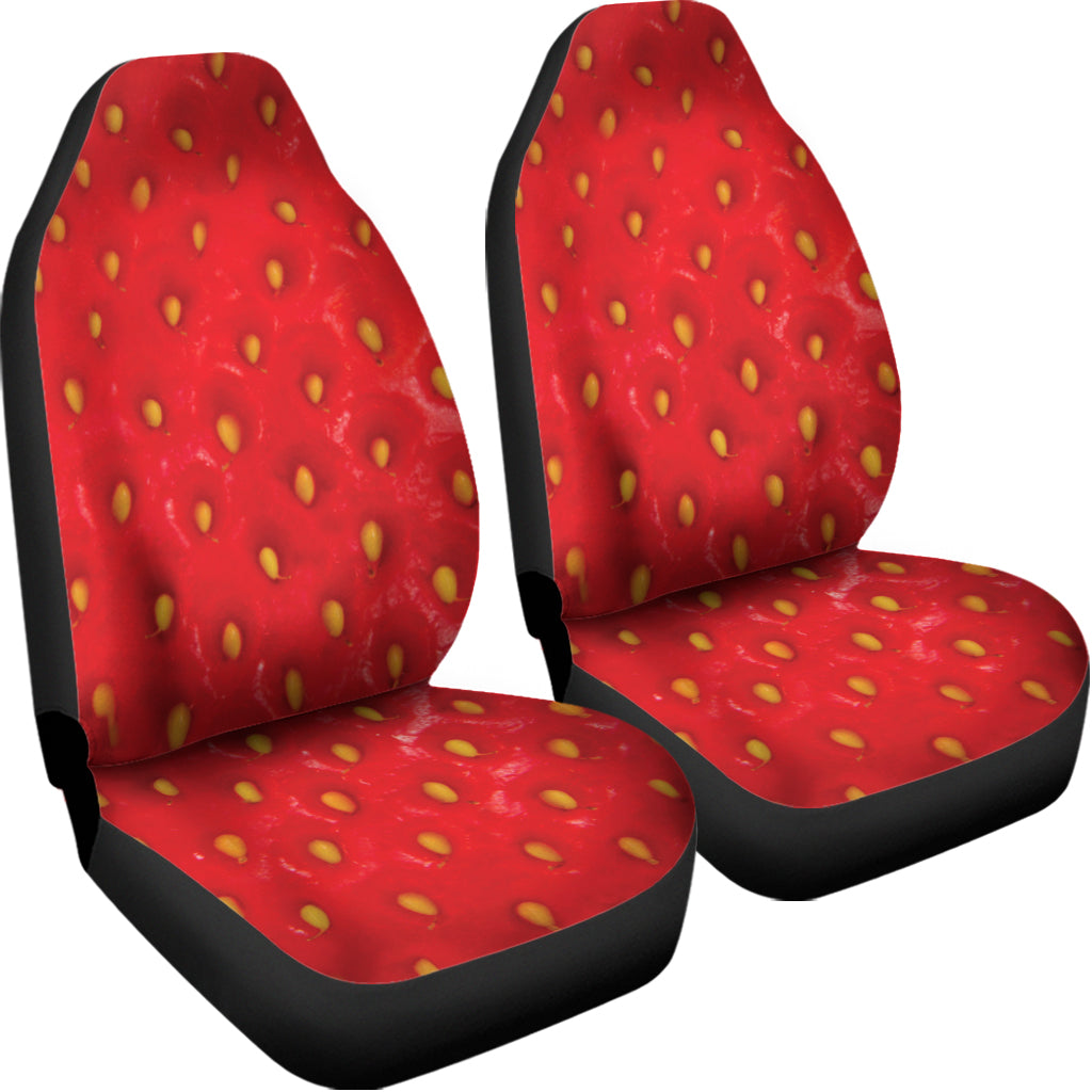Red Strawberry Print Universal Fit Car Seat Covers