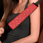 Red Strawberry Texture Print Car Seat Belt Covers