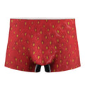 Red Strawberry Print Men's Boxer Briefs