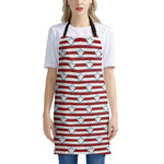 Red Striped USA Star Pattern Print Apron