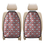 Red Striped USA Star Pattern Print Car Seat Organizers