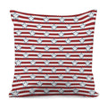 Red Striped USA Star Pattern Print Pillow Cover