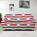 Red Striped USA Star Pattern Print Sofa Cover