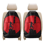 Red Sun Samurai Print Car Seat Organizers